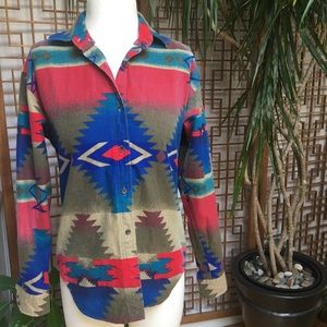 Woolrich Vintage Womens Cotton Navajo Flannel